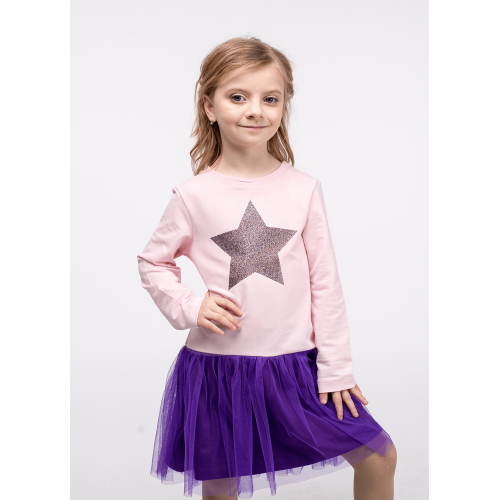 Детское платье для девочки Vidoli от 3 до 4.5 лет Розовый G-20853W