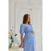 Сарафан для беременных и кормящих Lullababe Salou Blue Flower Голубой/Белый LB04SL205