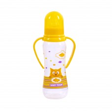 Бутылочка для кормления с ручками Baby Team 250 мл Желтый 1411