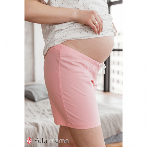 Пижама для беременных и кормящих Юла Мама Janice Молочный/Розовый NW-5.8.1