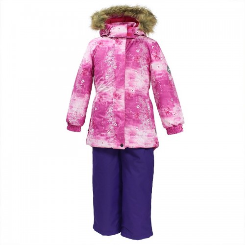 Зимний термокомплект для девочки Huppa RENELY, нежно розовый
