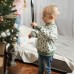 Новогодний свитшот детский ELA Textile&Toys Елочки 2 - 7 лет Футер Зеленый SS001CT