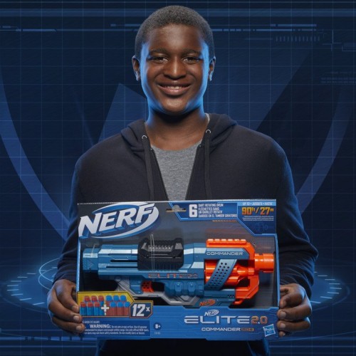 Детская игрушка бластер Hasbro Nerf Elite 2.0 Commander RD-6 E9485