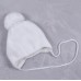 Вязаная шапка для новорожденных Magbaby Albie на махре 0-12 мес Белый 103170