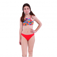 Раздельный купальник для девочки Keyzi Красный/Синий 12-14 лет Eden 2psc