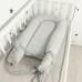 Кокон для новорожденных Oh My Kids Soft OMK Light Grey Пике Серый Кокос 6 см КК-210-OMK