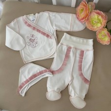 Набор одежды для новорожденных BetiS Равлик-2 Интерлок Молочный/Пудровый 27078156