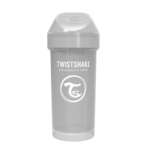 Чашка непроливайка Twistshake 12+ мес Серый 360 мл 78284