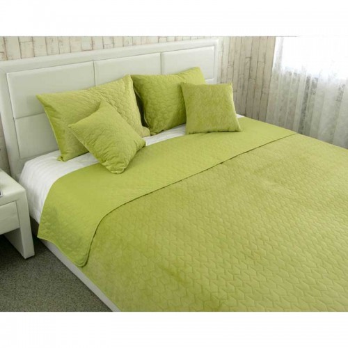 Покрывало на кровать Руно VeLour Green banana 180х220 см Зеленый 340.55_Green banana