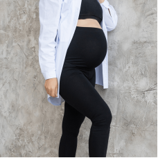 Лосины для беременных на меху Юла Мама Berta new Черный SP-41.031