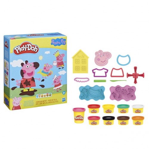 Набор для творчества пластилин Hasbro Play-Doh Core Свинка Пеппа стильный сет F1497