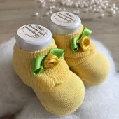 Детские носки для новорожденных BetiS Розочка 0 - 6 мес Трикотаж Желтый 27684395