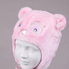 Зимняя шапка детская Tutu 1 - 2 лет Искусственный мех Розовый 3-002716