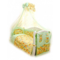 Детская постель Twins Standart  Пушистые мишки Зеленый 4050-СB-012