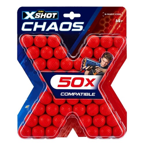 Набор шариков для бластеров Zuru X-Shot Chaos 50 шт 36327Z