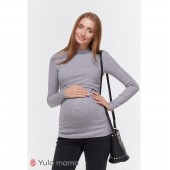 Гольф для беременных и кормящих Юла мама Lecie warm NR-49.061 серый меланж