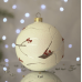 Новогодний шар на елку Santa Shop Сахарная Рябина Молочный 10 см 7806723209194