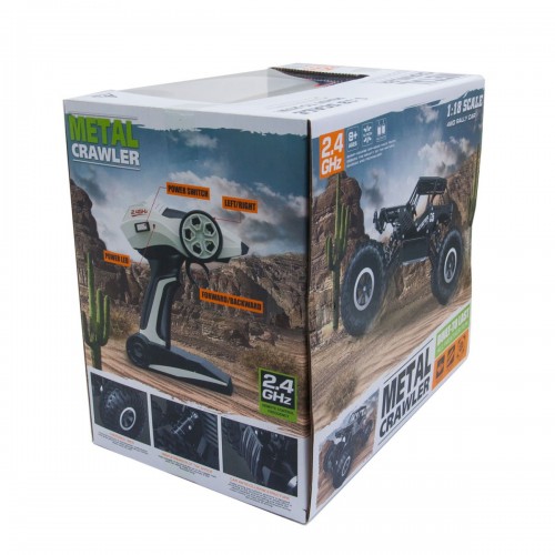 Машинка на радиоуправлении Sulong Toys Off-Road Crawler Tiger 1:18 Матовый черный SL-111RHMBl