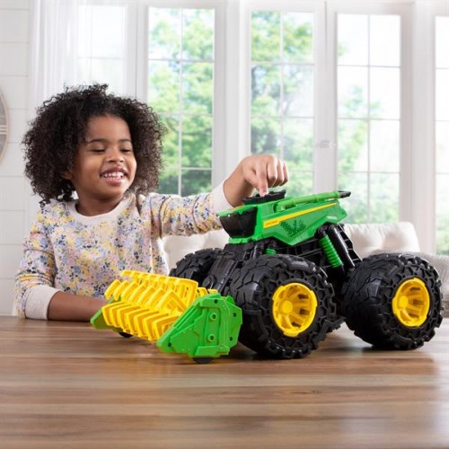 Детская машинка John Deere Kids Monster Treads Комбайн с молотилкой 47329