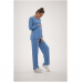 Трикотажный костюм для беременных Dianora в рубчик Голубой 2211(84) 1596