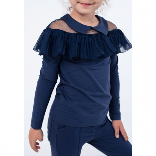 Детская блузка для девочки Vidoli от 8 до 11 лет Синий G-20919W_синий