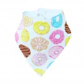Слюнявчик для новорожденных Minikin Пончики Розовый/Желтый 226903