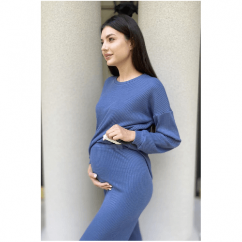 Костюм для беременных Dianora Ангора-рубчик Голубой 2312(2184) 1108