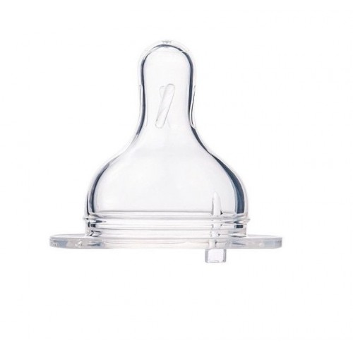 Соска силиконовая для бутылочек с широким отверстием EasyStart Canpol babies поток каша 6+ 21/723