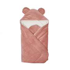 Конверт одеяло для новорожденных Twins Ушки Пудровый 80x80 9014-TВ-24