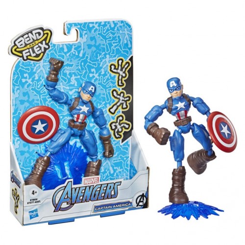 Игровая фигурка Hasbro Marvel Мстители Бенди Avn Bend And Flex Captain America 15 см E7377_E7869