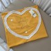 Одеяло для новорожденных летнее BetiS Серденько Интерлок/Кулир Оранжевый 85х90 см 27076195