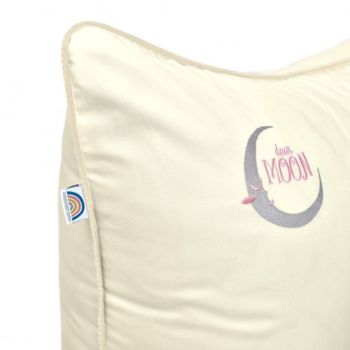 Детская подушка для сна Papaella Sweet Moon 40х60 см Молочный 8-32884