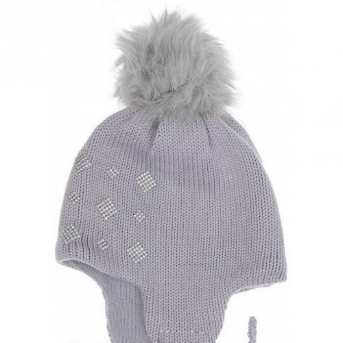 Зимняя шапка детская Tutu 2 - 8 лет Вязка Серый 3-001195