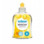 Органическое жидкое средство-концентрат для мытья посуды Sodasan, Лимон, 300 мл