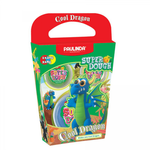 Пластилин Paulinda Super Dough Cool Dragon Дракон Синий PL-081378-16