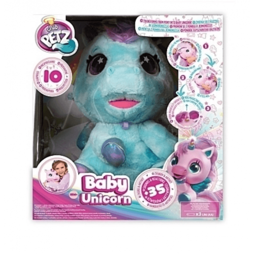 Интерактивная игрушка Club Pets My Baby Unicorn Единорог Синий IMC093881B