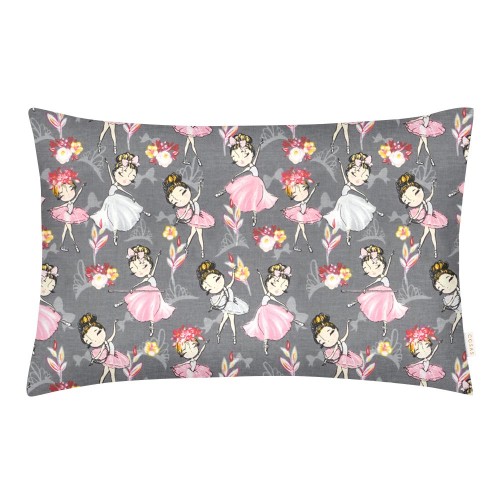 Детская наволочка на подушку Cosas 40х60 см Серый/Розовый BallerinaGrey_40