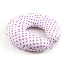 Подушка для кормления с наволочкой Руно Звезда Белый/Фиолетовый 65х65 см 909_Зірка