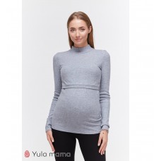Гольф для беременных и кормящих Юла мама Lecie warm NR-49.063 джинсово-серый меланж