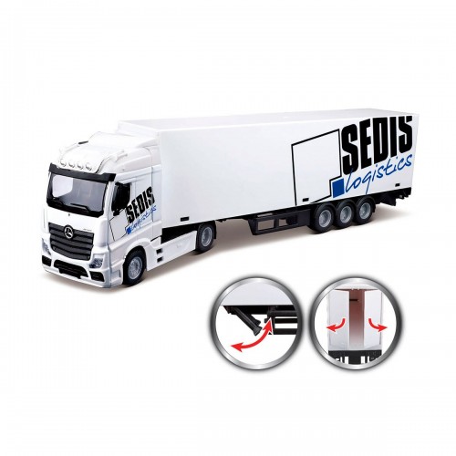 Игровой набор машинка Bburago Mercedes-Benz Actros Фура c погрузчиком 1:43 18-31471