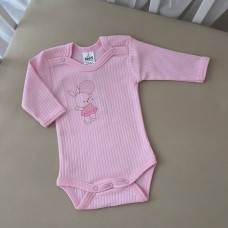 Боди для новорожденных BetiS Зайченятко 0 - 18 мес Интерлок Розовый 91449548