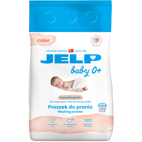 Гипоаллеренный стиральный порошок для цветных вещей JELP Baby 0+ 2,25 кг 30 стирок 98045