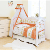 Детское постельное белье в кроватку Twins Standard Basic Терракотовый 8 элем 4050-CB-018