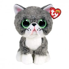 Мягкая игрушка TY Beanie Boo&#39;s Серый котик FERGUS 15 см 36581