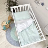Детское постельное белье в кроватку Маленькая Соня Универсальный Зеленый 030047