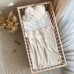 Плед для новорожденных меховой Маленькая Соня Тедди Горох мятный Молочный/Мятный 702312