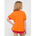 Детская футболка для девочки Smil Розовый цитрус Оранжевый 7-10 лет 110642