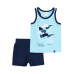 Летний костюм майка и шорты для мальчика Smil Южный ветер Бирюзовый/Синий 3-4 года 113260
