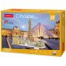 3D пазл CubicFun City Line Париж 114 шт MC254h