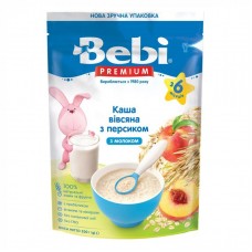 Каша овсяная Bebi Premium Молочная с персиком 200 г 1105056